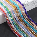 10 Strands 4mm Bicone Crystal Glass Beads for DIY Jewelry Making