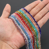 10 Strands 4mm Bicone Crystal Glass Beads for DIY Jewelry Making