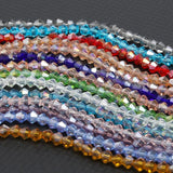 10 Strands 4mm Bicone Crystal Glass Beads for DIY Jewelry Making