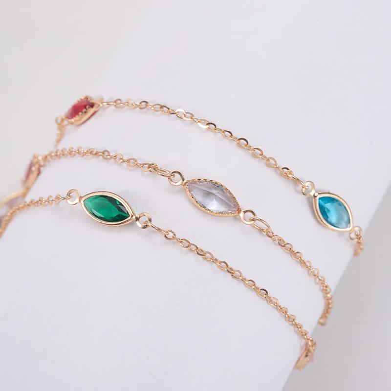 Crystal Glass Bead Copper Chain Jewelry Making DIY Bohamian Accessories