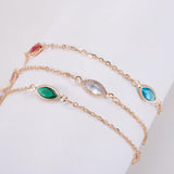 Crystal Glass Bead Copper Chain Jewelry Making DIY Bohamian Accessories