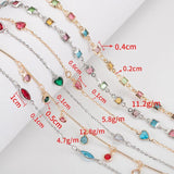 Crystal Glass Bead Copper Chain Jewelry Making DIY Bohamian Accessories