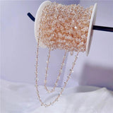 Glass Beads Chains Bracelet Bulk Lot Metal Copper Link Necklace