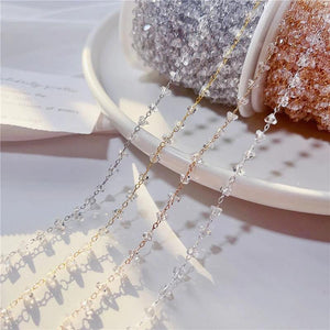 Glass Beads Chains Bracelet Bulk Lot Metal Copper Link Necklace