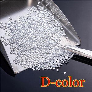 D VVS1 Lab Grown Moissanite Diamonds Beads Loose Moissanites 0.8mm-3mm