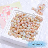 Jade Gradient Smudge Glass Bead DIY Jewelry Making Materials