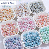Jade Gradient Smudge Glass Bead DIY Jewelry Making Materials