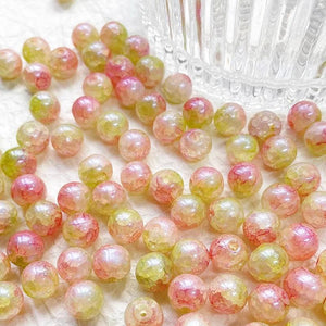 50pcs 10mm Pearlescence Glass Beads for DIY Jewelry Making