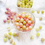 50pcs 10mm Pearlescence Glass Beads for DIY Jewelry Making