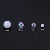 Transparent Milk White AB Acrylic Beads 6-12mm for Jewelry Making