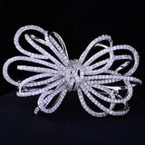 Tassel Pearl Zircon Bowknot Brooch Pin for Year Gift
