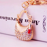 Rhinestone Key Chain Set Handbag Car Keychain