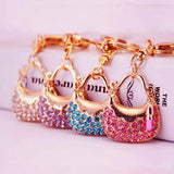 Rhinestone Key Chain Set Handbag Car Keychain