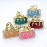 Rhinestone Key Chain Set Handbag Car Keychain
