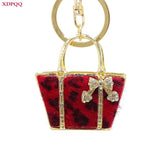 Rhinestone Key Chain Set Handbag Car Keychain