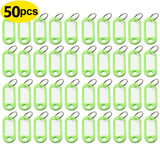 Plastic Custom Split Ring ID Key Tags Labels Key Chains Key Rings
