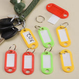 Plastic Custom Split Ring ID Key Tags Labels Key Chains Key Rings
