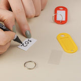 Plastic Custom Split Ring ID Key Tags Labels Key Chains Key Rings
