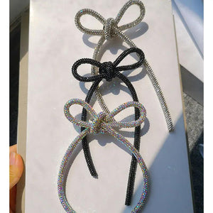 Punk Zircon Bowknot Brooch for Women