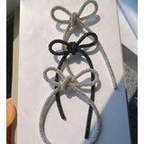 Punk Zircon Bowknot Brooch for Women