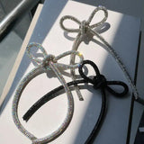 Punk Zircon Bowknot Brooch for Women