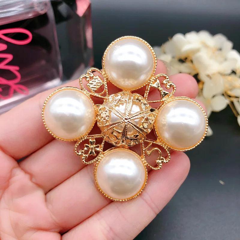Camellia Brooch for Women CC Brooch Gift for Girl Accessory For Jewelry