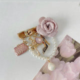 Camellia Brooch for Women CC Brooch Gift for Girl Accessory For Jewelry