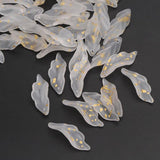 20-40pcs DIY Flower Petal Pendants Charms Czech Glass Loose Beads