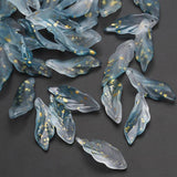 20-40pcs DIY Flower Petal Pendants Charms Czech Glass Loose Beads