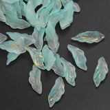 20-40pcs DIY Flower Petal Pendants Charms Czech Glass Loose Beads