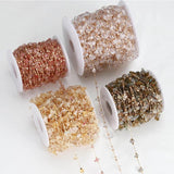 1m Irregular Stone Chain Clear Crystal Necklace Chains Glass Beads