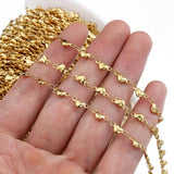 Stainless Steel Love Heart Chain DIY Jewelry Making Supplies