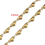 Stainless Steel Love Heart Chain DIY Jewelry Making Supplies