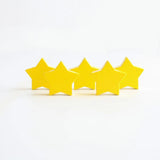 10Pcs Yellow Pentagram Wood Beads DIY Kids Charm Toy Accessories