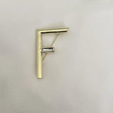 Metallic Letter Brooches Women Personality Jewelry