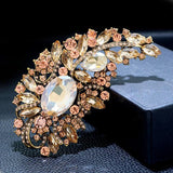 Large Rhinestone Crystal Brooch for Women