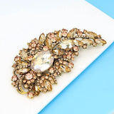 Large Rhinestone Crystal Brooch for Women