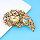 Large Rhinestone Crystal Brooch for Women