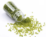 3000pcs Small 2MM Czech Crystal Glass Seed Beads Mix for Kids DIY Jewelry Making