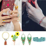 3000pcs Small 2MM Czech Crystal Glass Seed Beads Mix for Kids DIY Jewelry Making