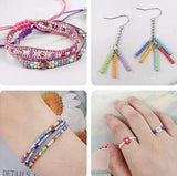 3000pcs Small 2MM Czech Crystal Glass Seed Beads Mix for Kids DIY Jewelry Making