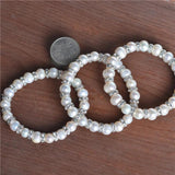 100pcs 4 6 8 10 mm Rhinestone Rondelle Spacer Silver Alloy Beads