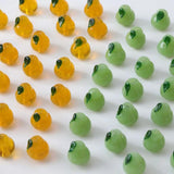 6PCS Glaze Glass Pear Beads Jewelry Making Supplies