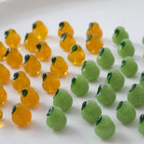 6PCS Glaze Glass Pear Beads Jewelry Making Supplies