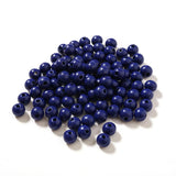 50Pcs/Set Royal Wooden Beads Round Balls for DIY Jewelry Making