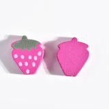 50Pcs Wood Strawberry Beads for DIY Jewelry Making Supplies