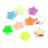 50pcs 11mm Colorful Star Acrylic Spacer Beads for DIY Jewelry Making
