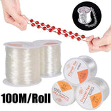 100m Strong Elastic Beading Thread Jewelry Making Transparent String