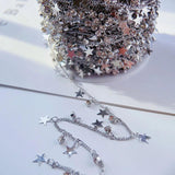 1m Star Crystal Round Bead Chain for Jewelry Making DIY Supplies