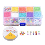 Christmas Soft Pottery Glass Seed Beads Kit for DIY Jewelry Making